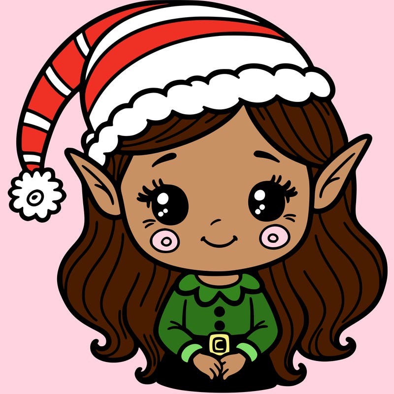 christmas elf girl