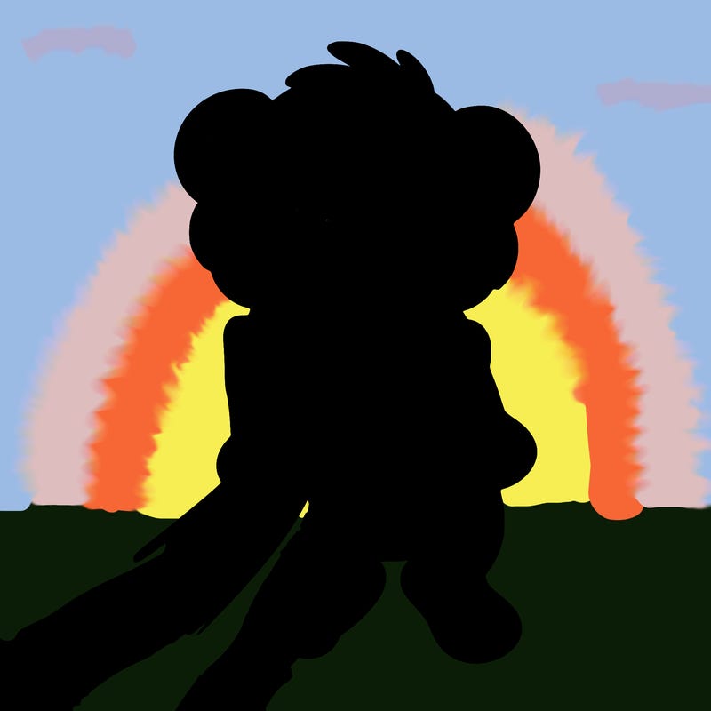 baby lion being held up