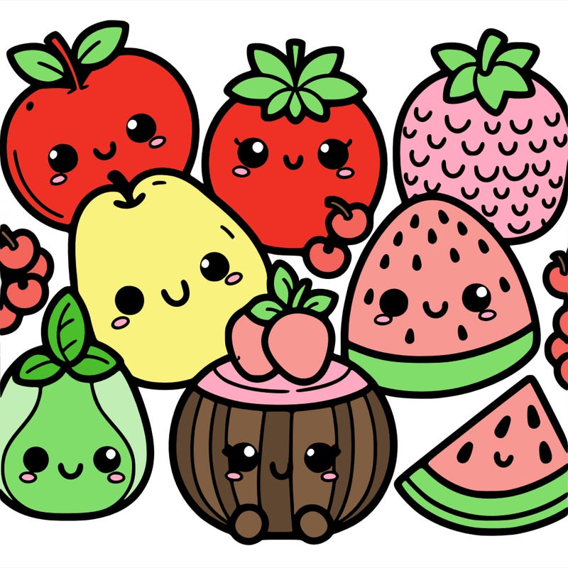 cute fruits