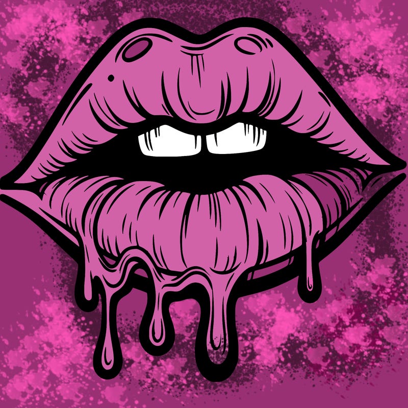 lips that look realistic and drip