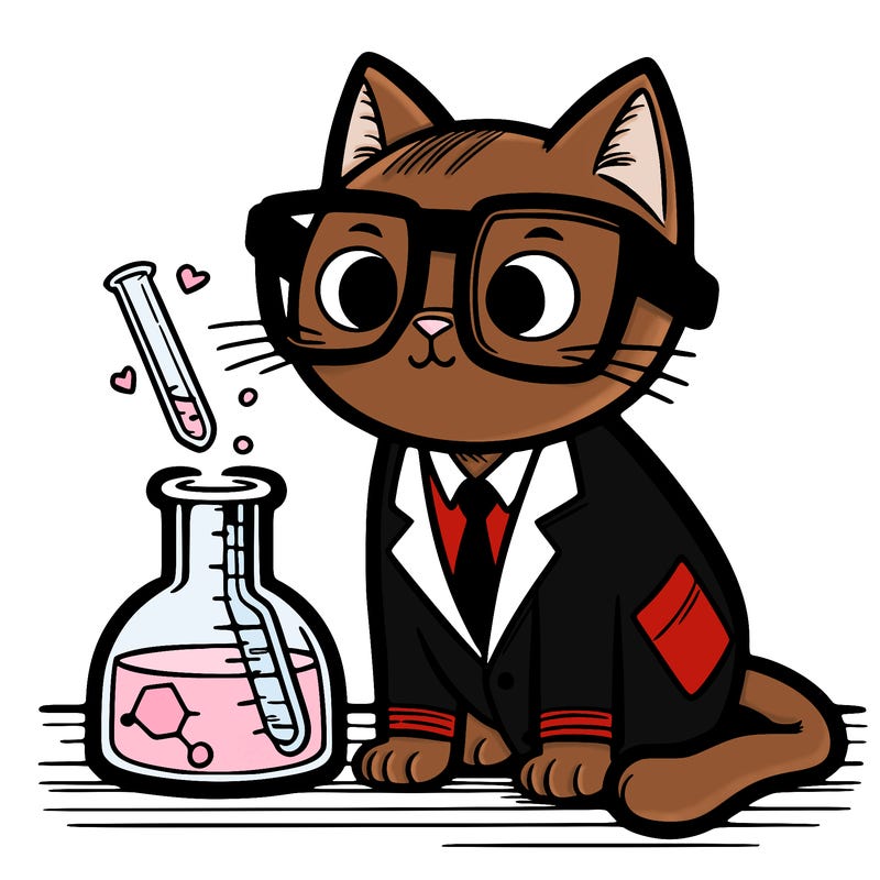 scientist cat
