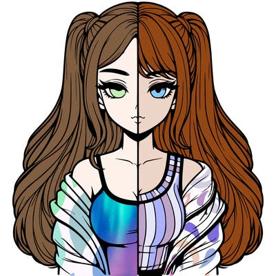 realistic girl split