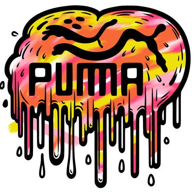 dripping puma logo