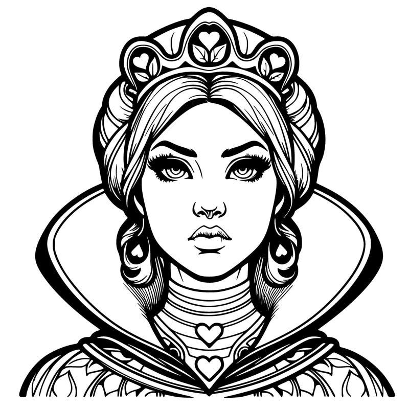 realistic queen of harts