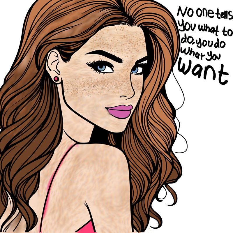 beautiful female fashion model