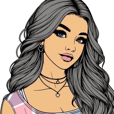 detailed realistic girl