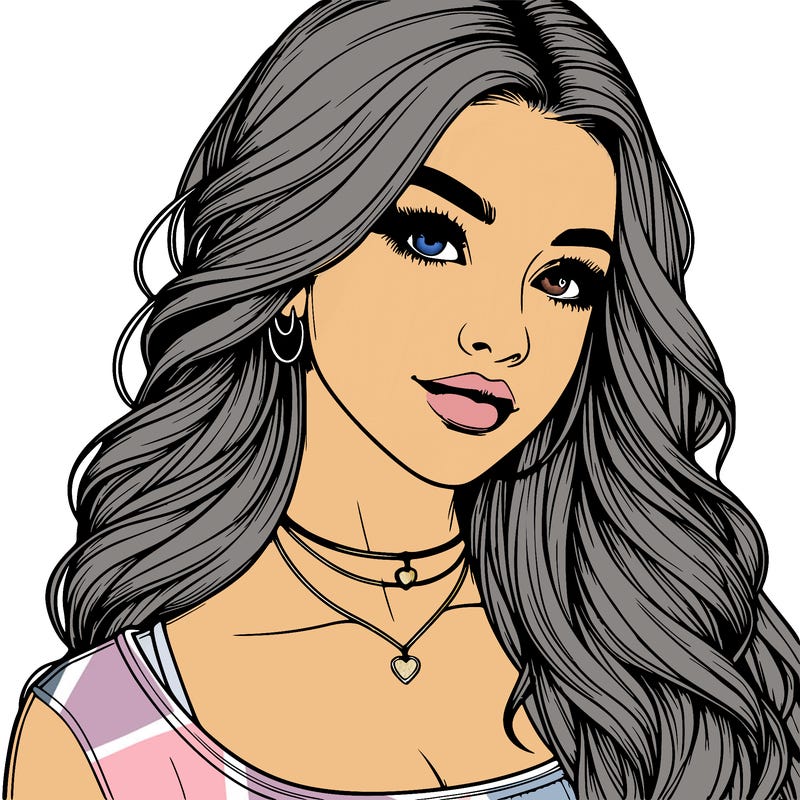 detailed realistic girl