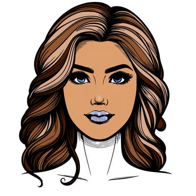 realistic beautiful woman face