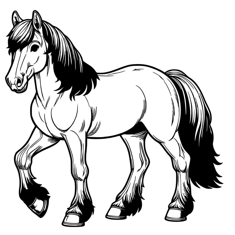 realistic horse