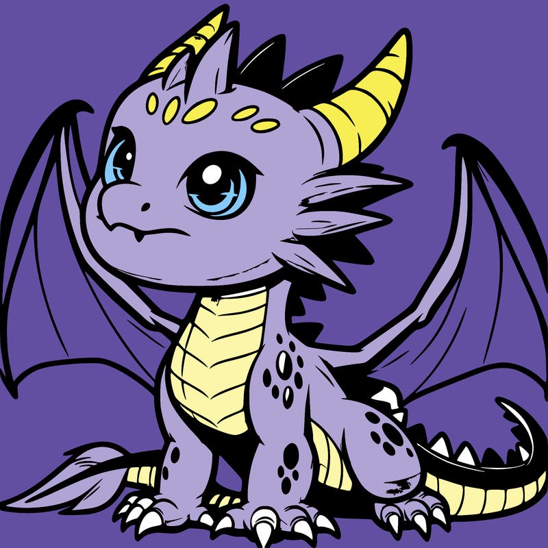 fierce baby night dragon