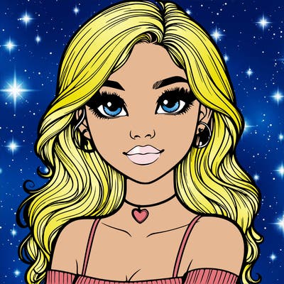 realistic pretty girl