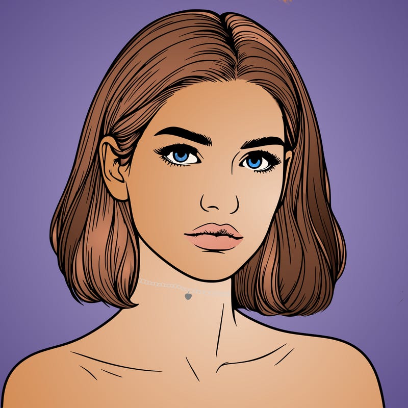 realistic portrait of woman