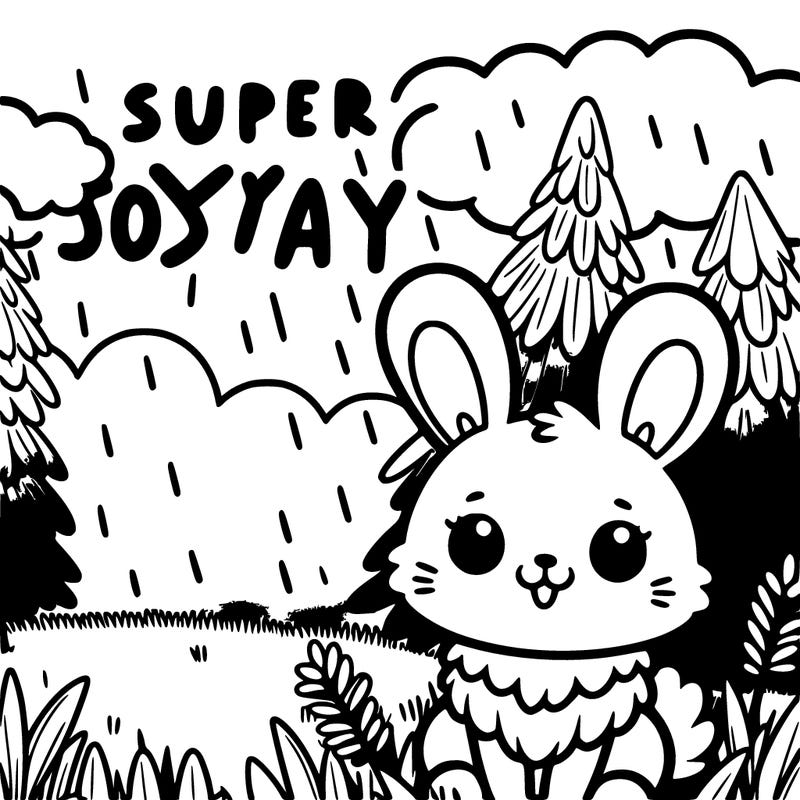 super foggy day with a cute bunny out on the dewey grass