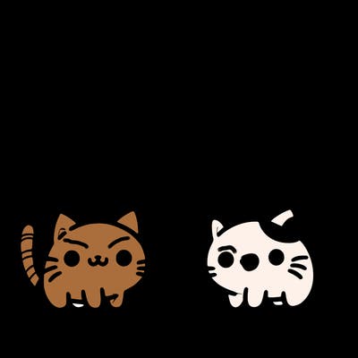 4 cats that represent the different elements, earth, water, air, and fire