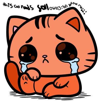 sad and depressed cat