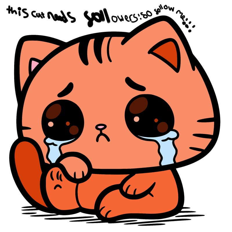 sad and depressed cat