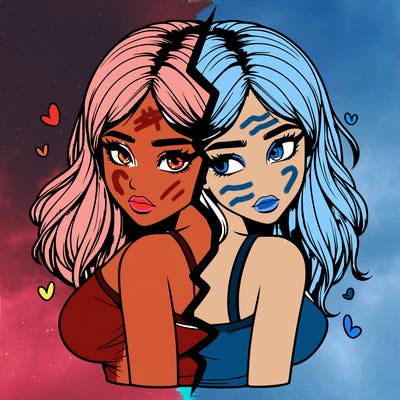 realistic girl split