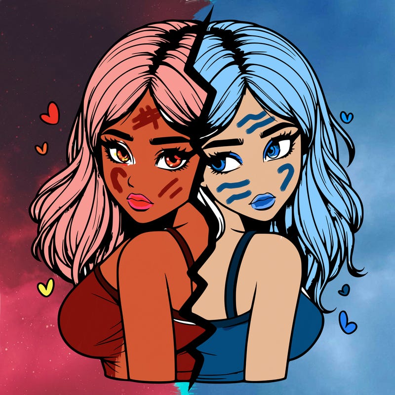 realistic girl split