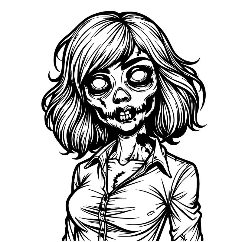 realistic zombie girl