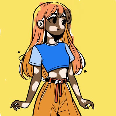 girl in a cute crop top