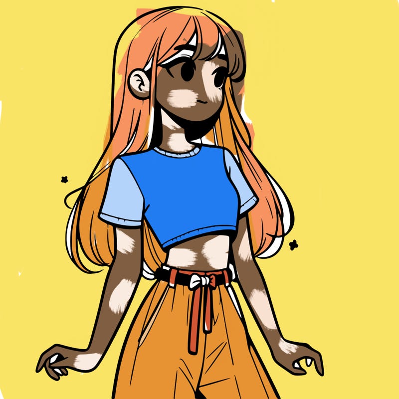 girl in a cute crop top