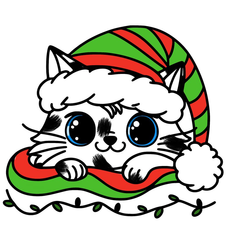 cat christmas