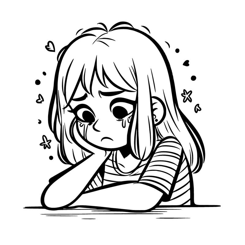 a girl after a break up