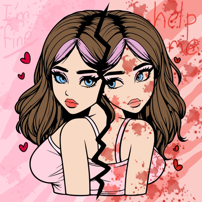 realistic girl split