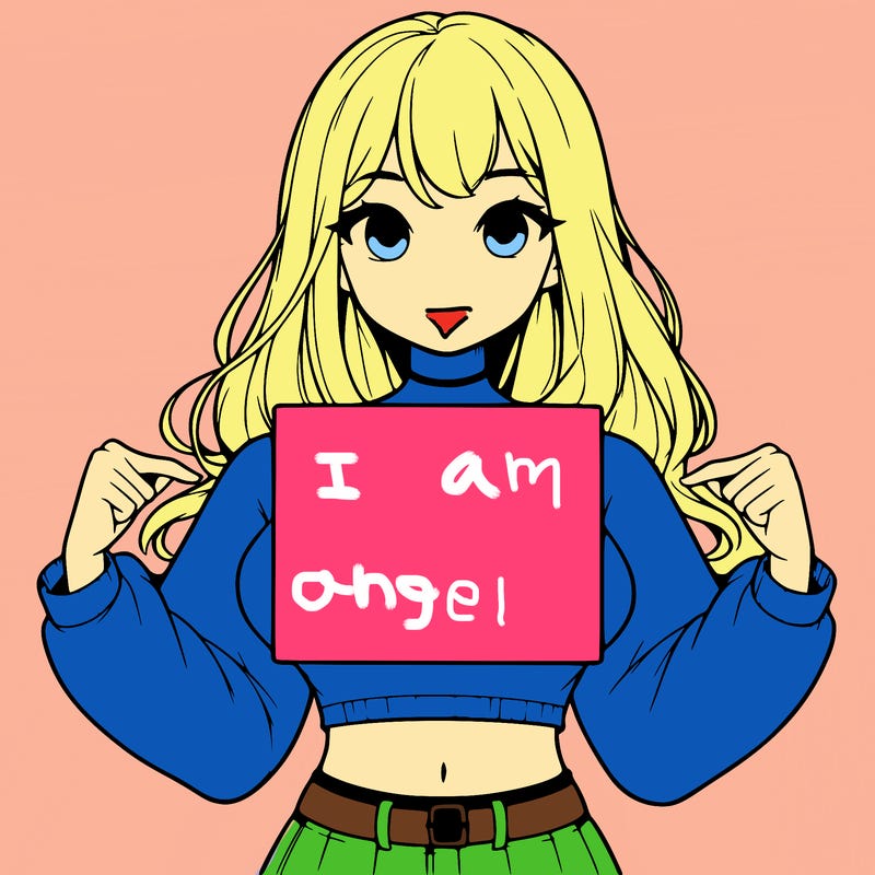 girl holding a blank sign in a long sleeve crop top