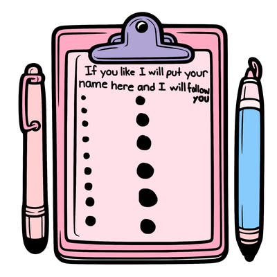 blank clip board with pen