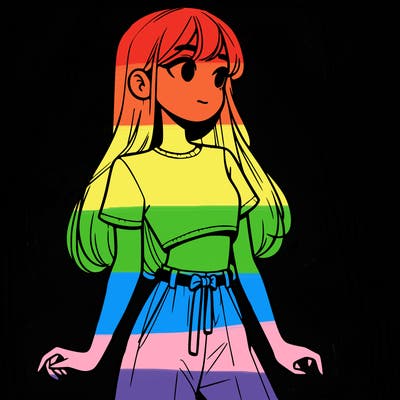 girl in a cute crop top