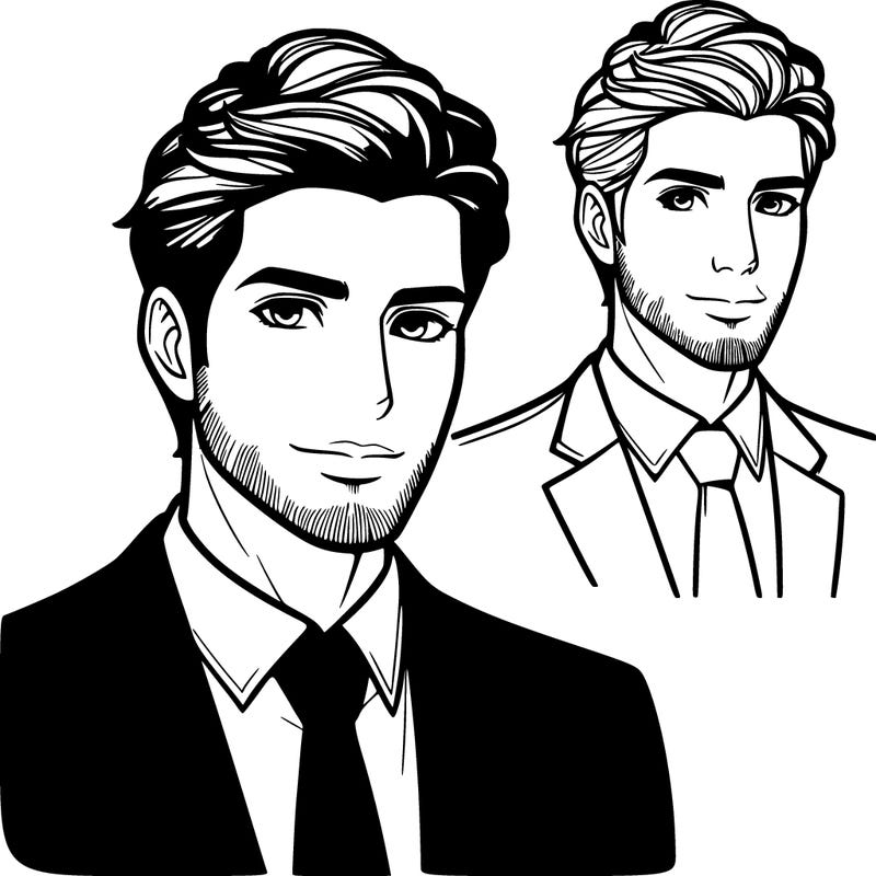 handsome man wearing a business suit