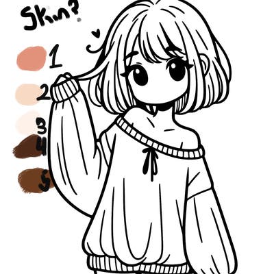 girl in baggy sweater hanging off her shoulder