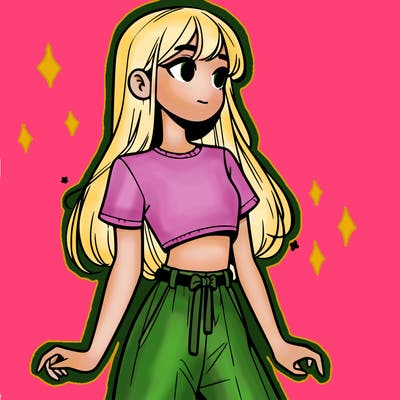 girl in a cute crop top