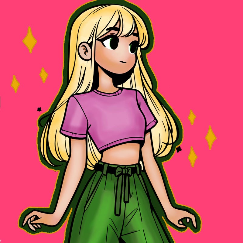 girl in a cute crop top