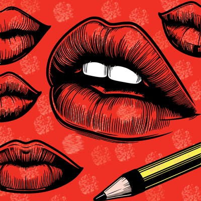 realistic  lips