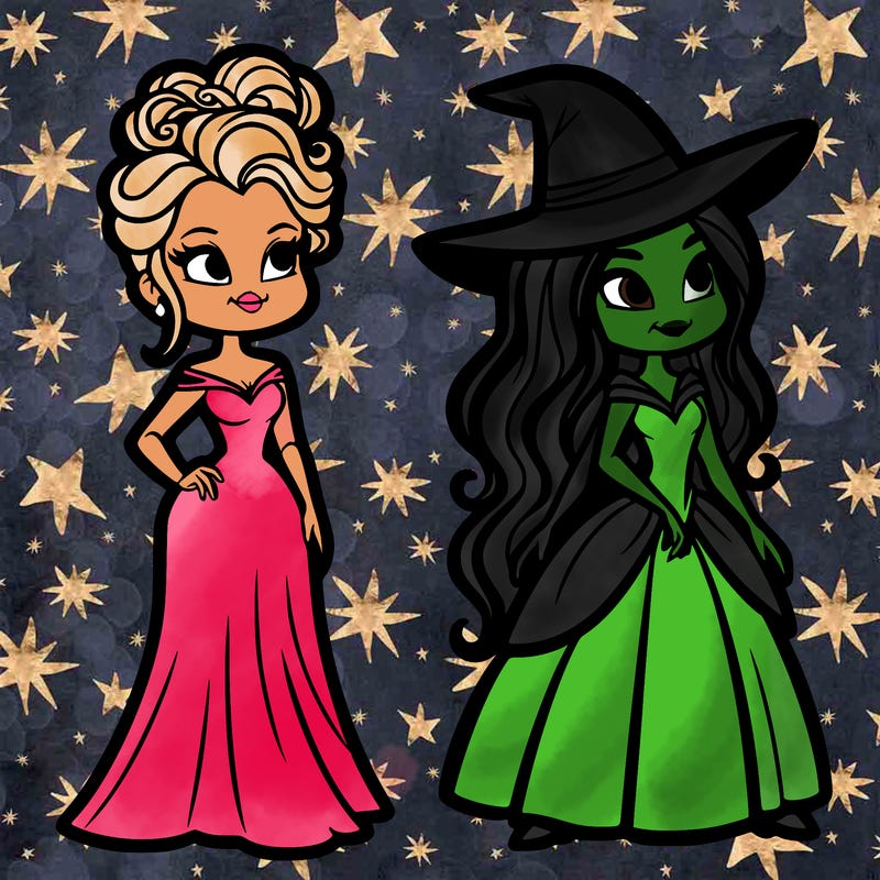 elphaba and glinda realistic