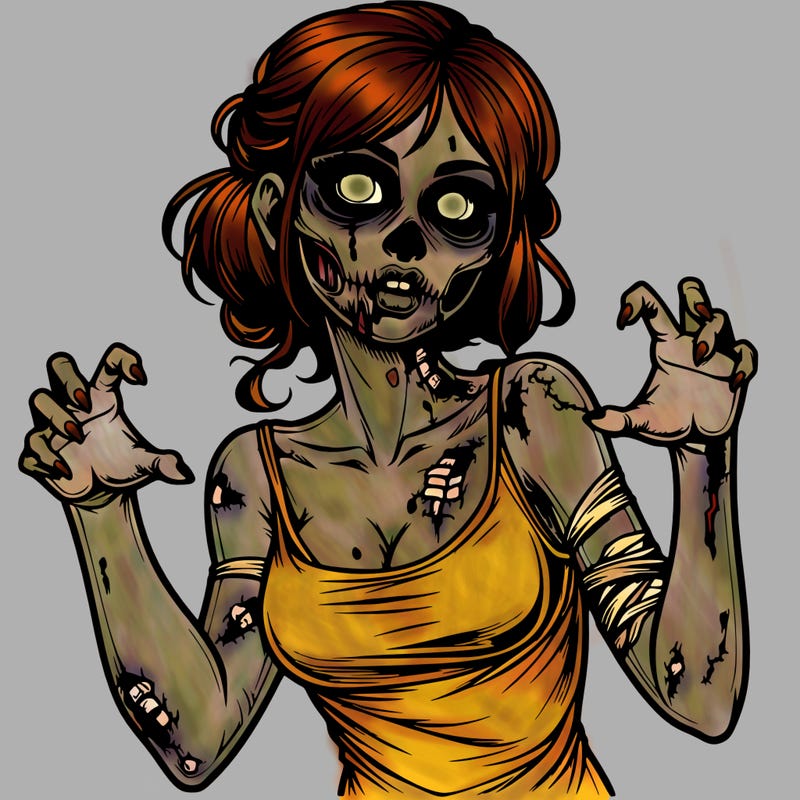 realistic zombie girl