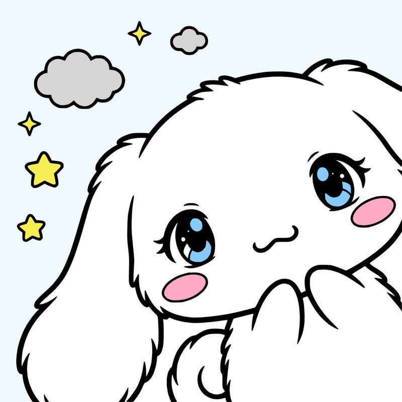 anime cinnamoroll cute fluffy