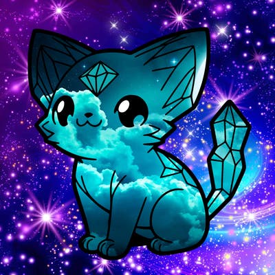 crystal kitten