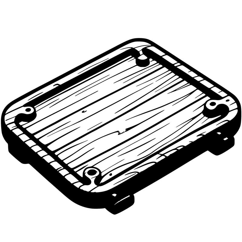 a wooden board