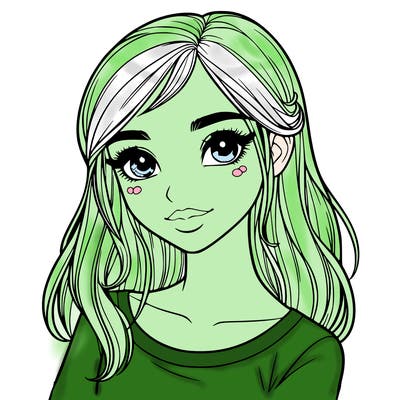 one realistic pretty girl