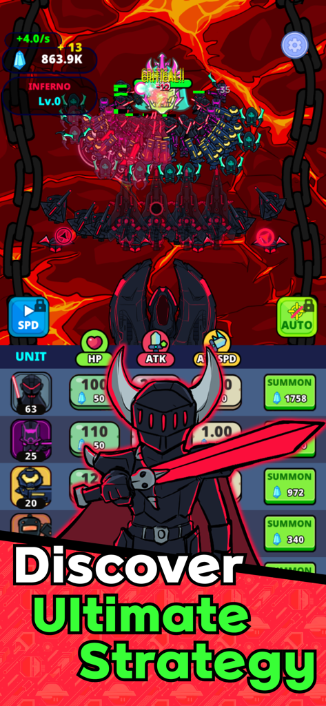Space Napoleon: RTS - Space Napoleon RTS gameplay screen showing a hand drawn knight character and tactical unit management UI