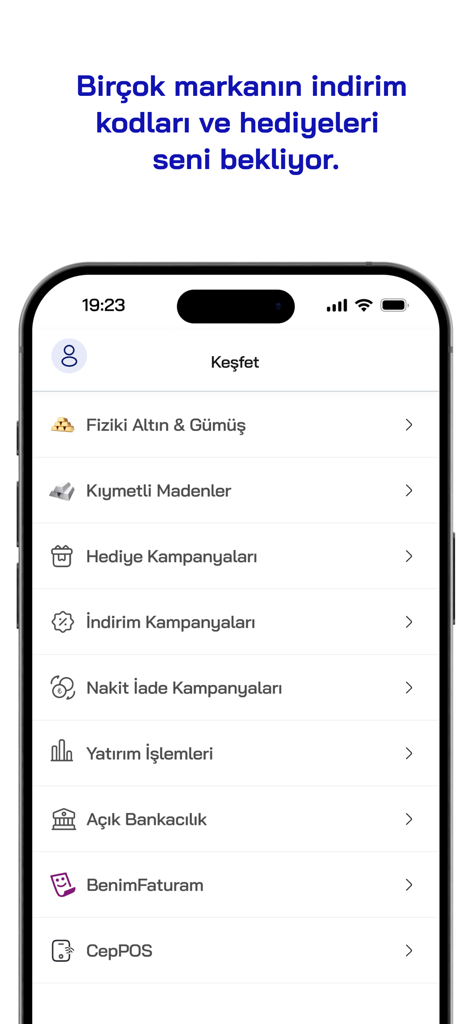 AHL Pay - AHL Pay app menu with options for physical gold silver and investment services