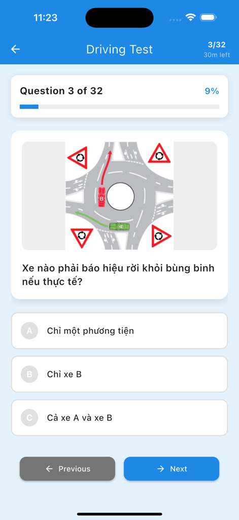 L License VIC - ビクトリア州学習者許可証のベトナム語運転テスト練習問題