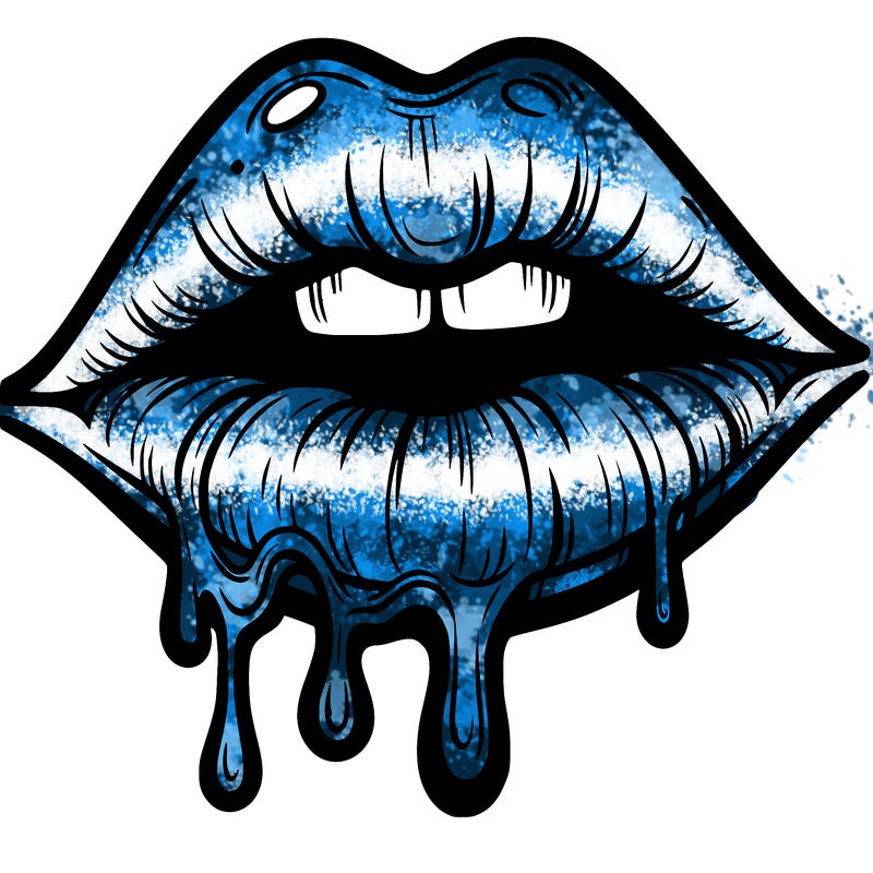 lips that look realistic and drip