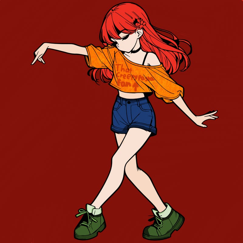 realistic girl danceing