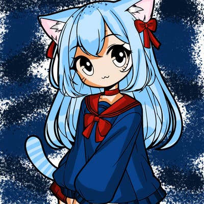 cat anime girl