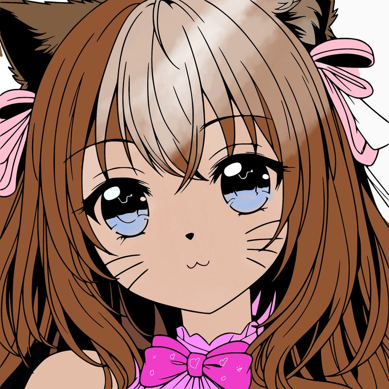 anime cat girl realistic