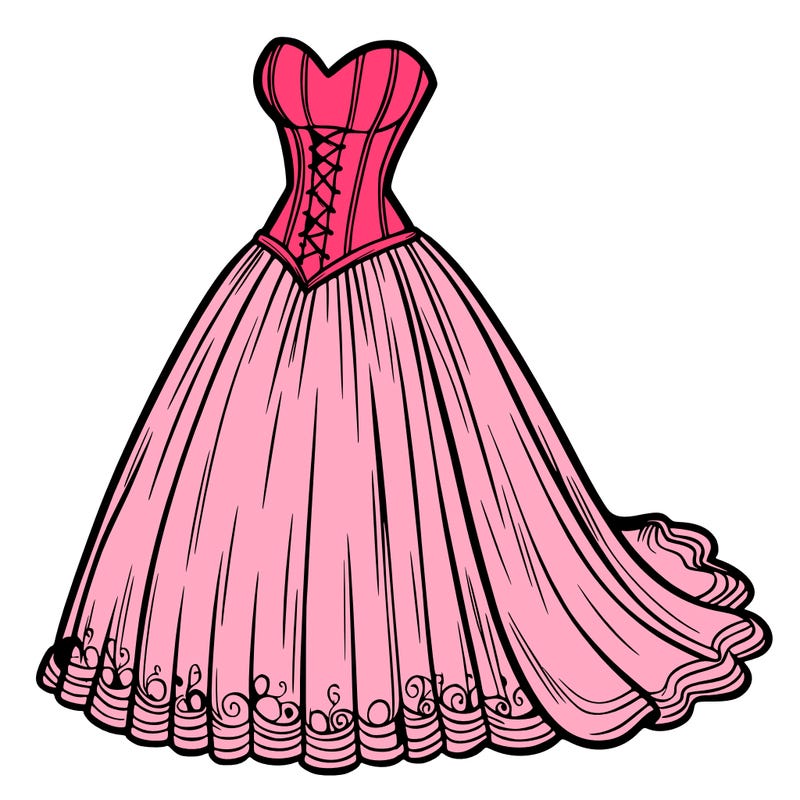 wedding dress-corset and a long and flowy skirt